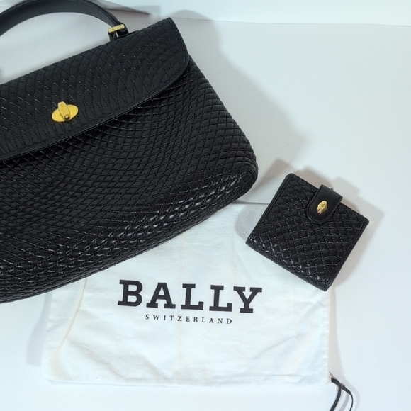 Bally Quilted Top Handle Bag and Wallet - Picture 15 of 16